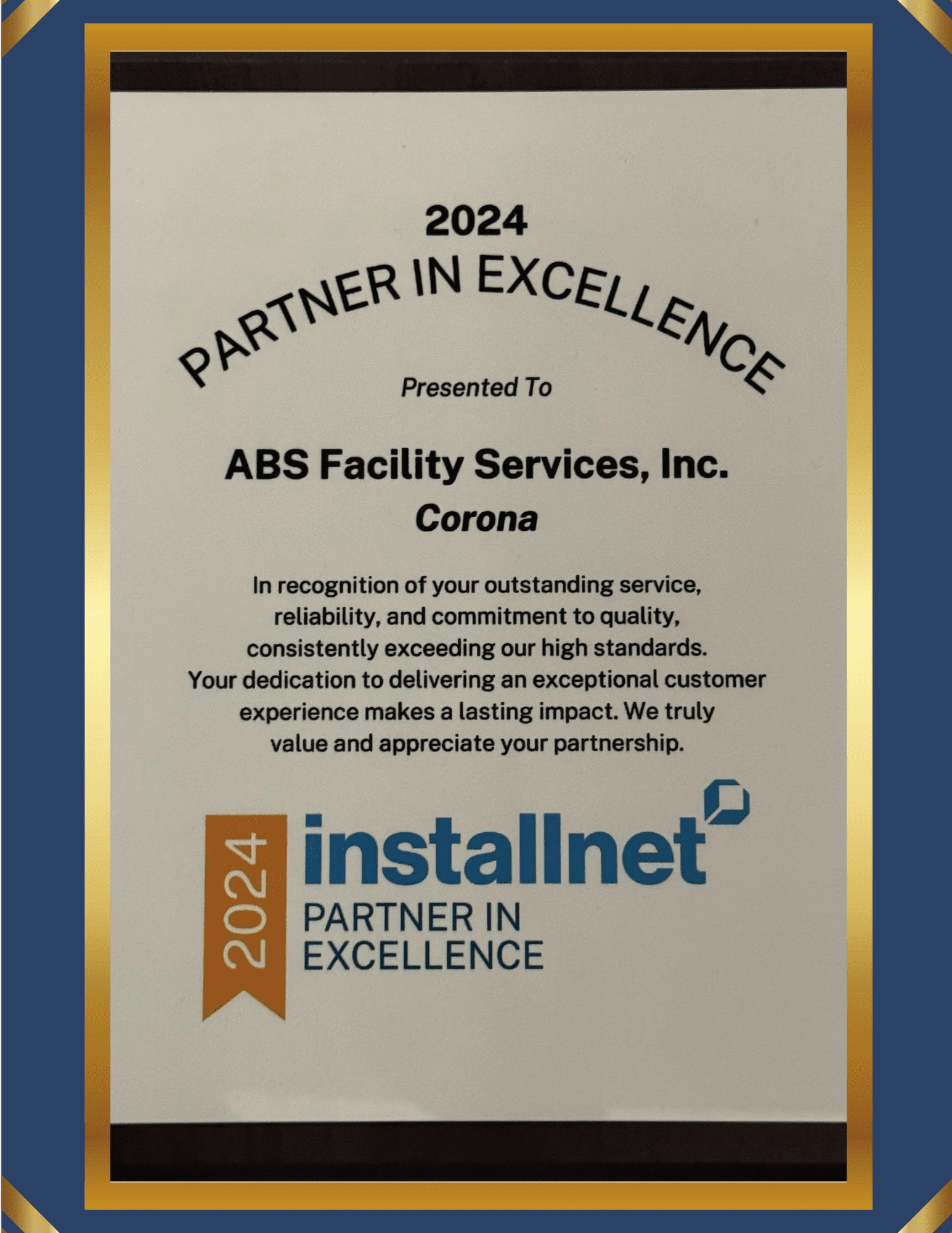 ABS Failiaty Services – Installnet Cerificate